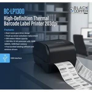 BlackCopper BC-LP1300 Thermal Barcode Label Printer – Thermal Barcode Label Printer