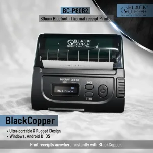 BlackCopper BC-P80B Bluetooth Mini Thermal Receipt Printer – Mini Thermal Receipt Printer