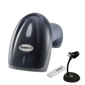 Speed-X 60D 2D Wireless Barcode Scanner Gun with Stand – Barcode Scanner Gun